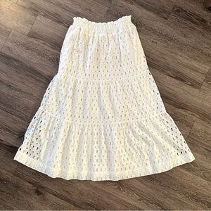 Anthropologie The Summerset Eyelet Maxi Skirt New